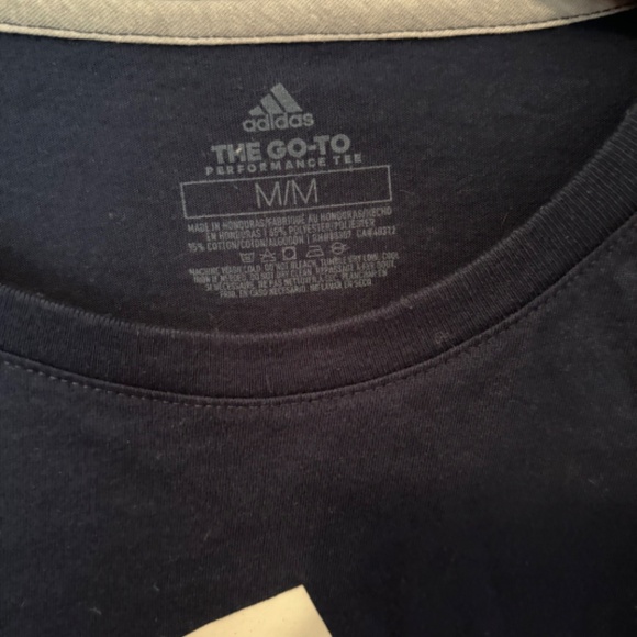 Adidas navy blue long sleeve medium t-shirt - Picture 2 of 10